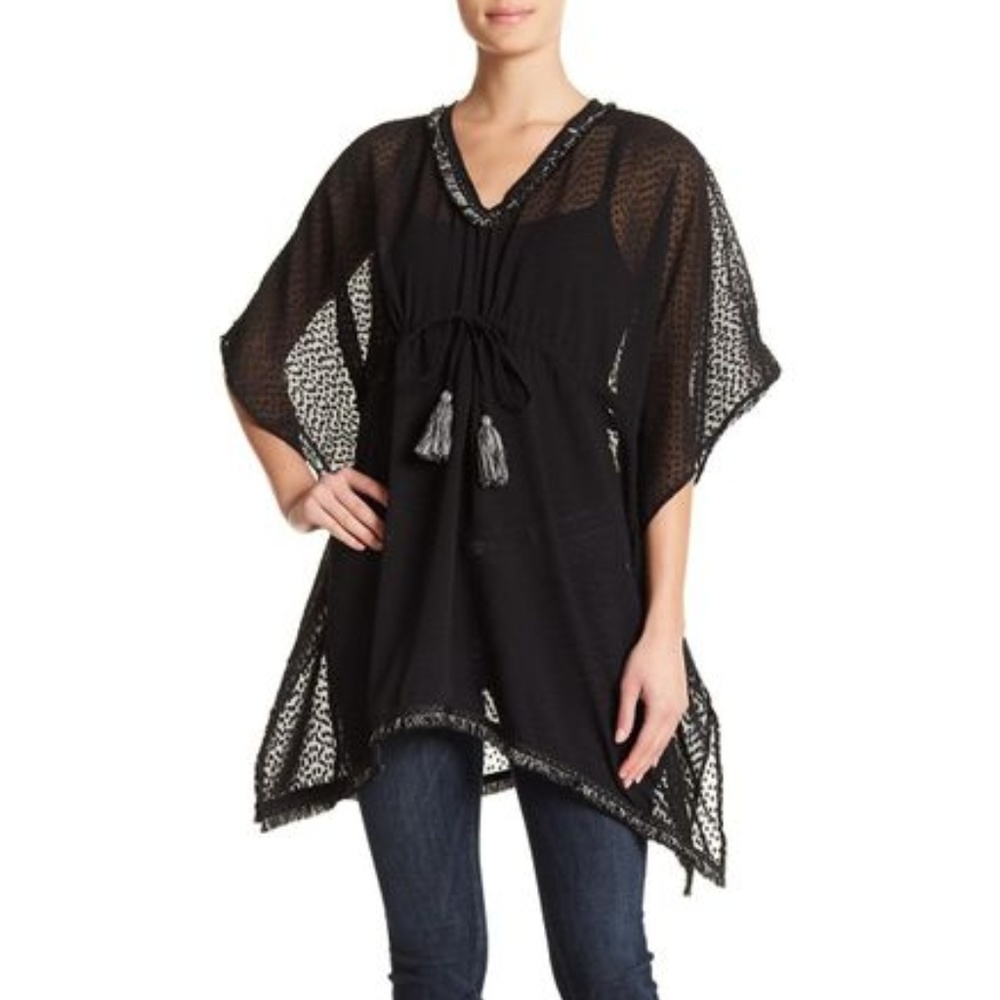 Steve Madden Sheer Topper/Tonic/Coverup